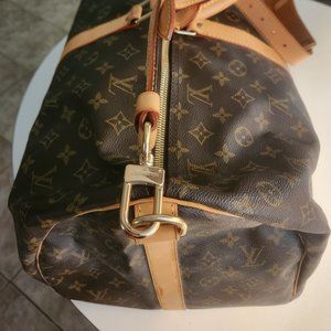 Louis Vuitton kepall 55 Bandouliere brown travel bag